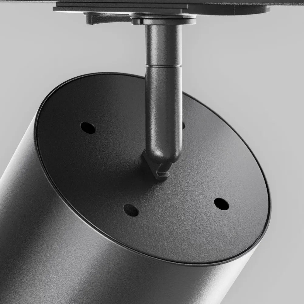 Spot pentru sina Unity din Aluminiu/Plastic Negru H14.8xD8.2cm Polar