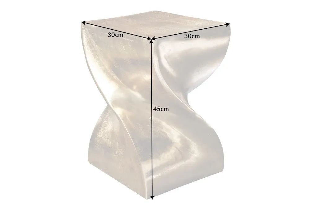 Masuta laterala din Metal Auriu H45xL30cm Twist