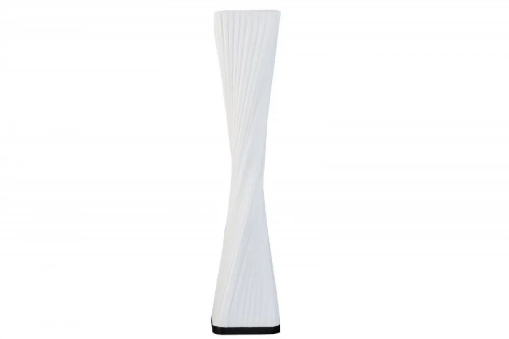Lampa de podea din Metal Argintiu si Textil Alb H120xL25cm Paris