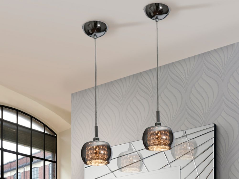 Pendul cu inaltime reglabila din Cristal Transparent D13xH140cm Arian