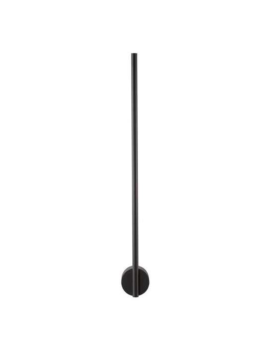 Aplica de perete din Aluminiu Negru H60xL1.5cm IP20 10W 700lm 3000k ADEN