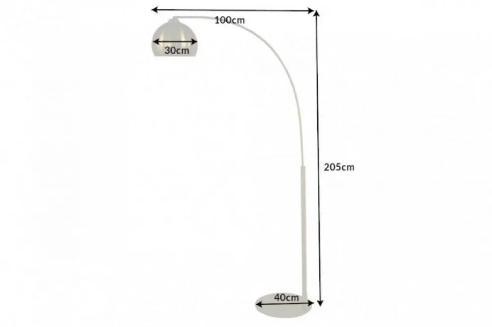 Lampa de podea din Metal Auriu H205xL100cm Big Bow