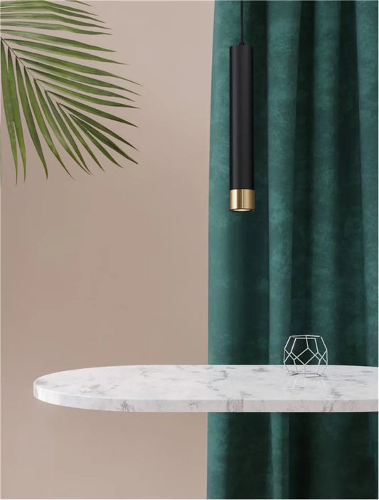 Pendul din Aluminiu Negru/Auriu H200xL6cm IP20 PICTO