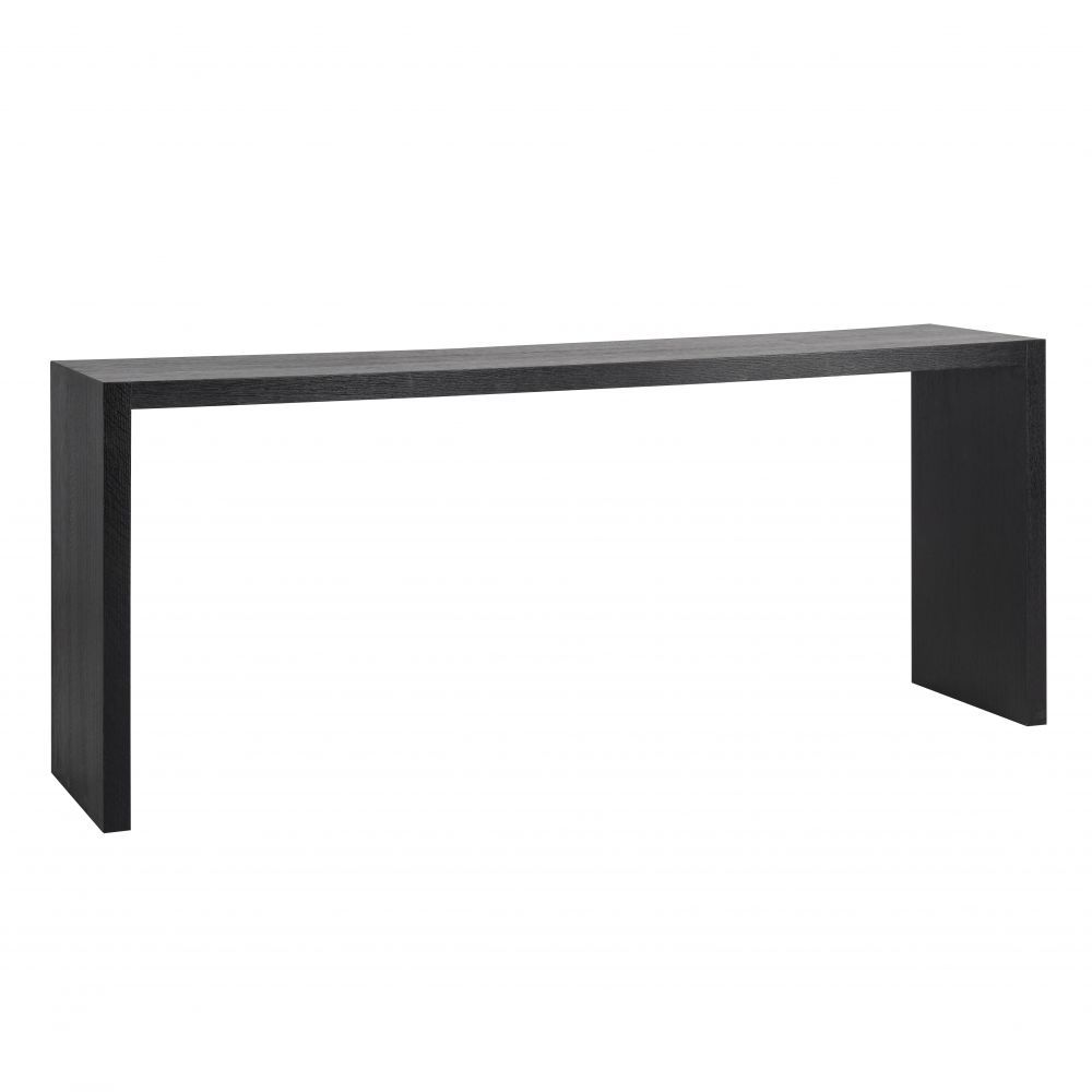 Consola din Lemn masiv de stejar Negru Oakura L200xH80cm Richmond Interiors