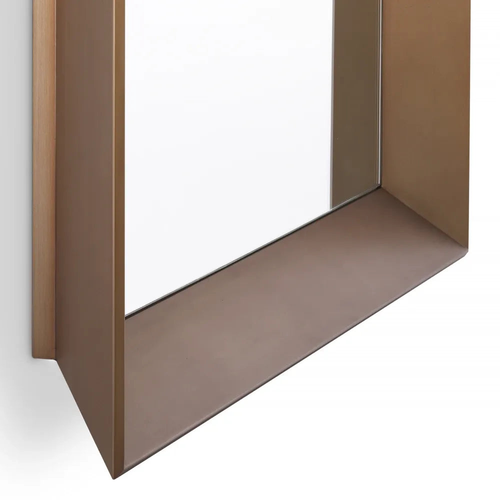Oglinda cu rama din Metal Alama L100xH100cm Othello Eichholtz