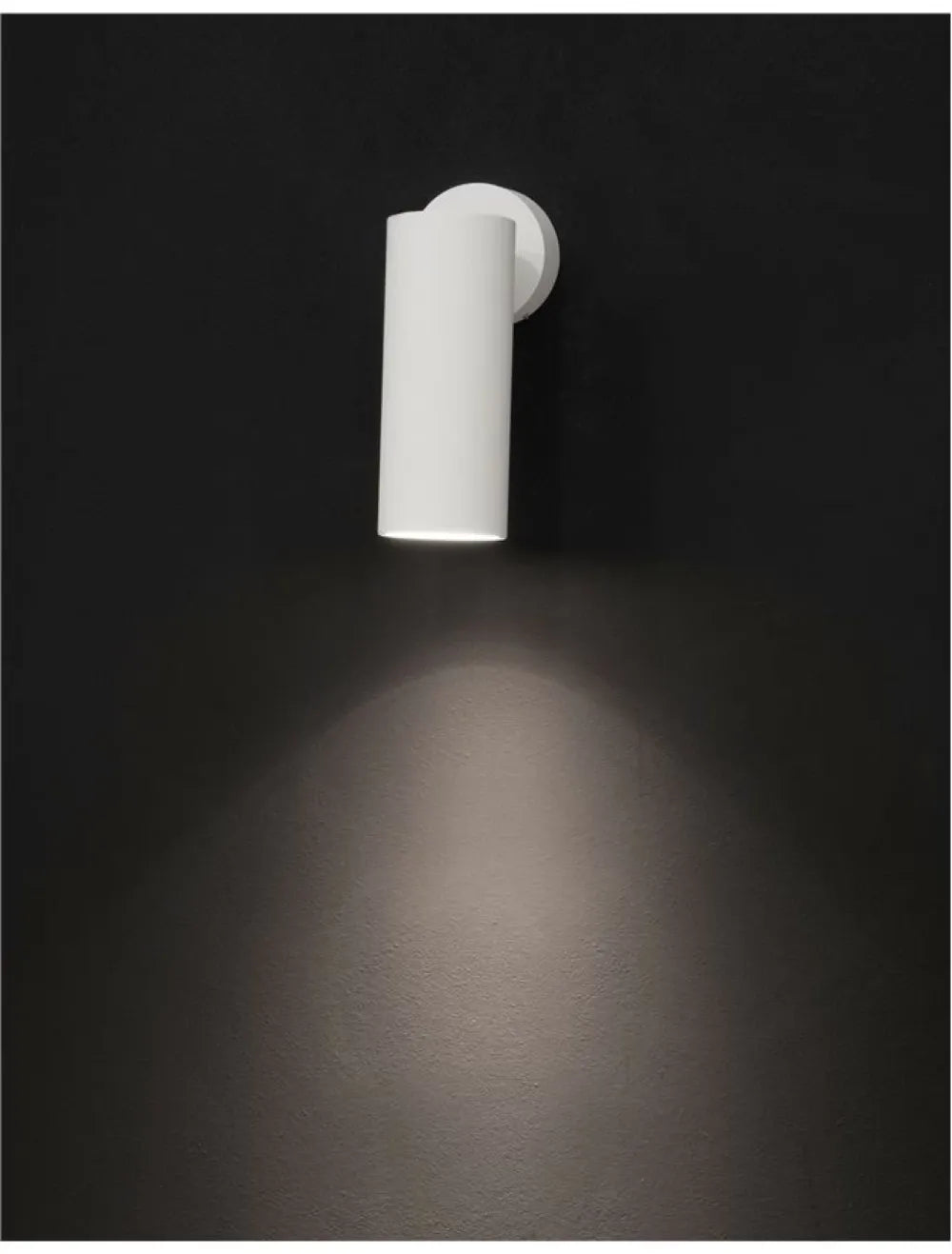 Aplica de perete din Aluminiu Alb H15xL6.2cm IP20 DEXTER