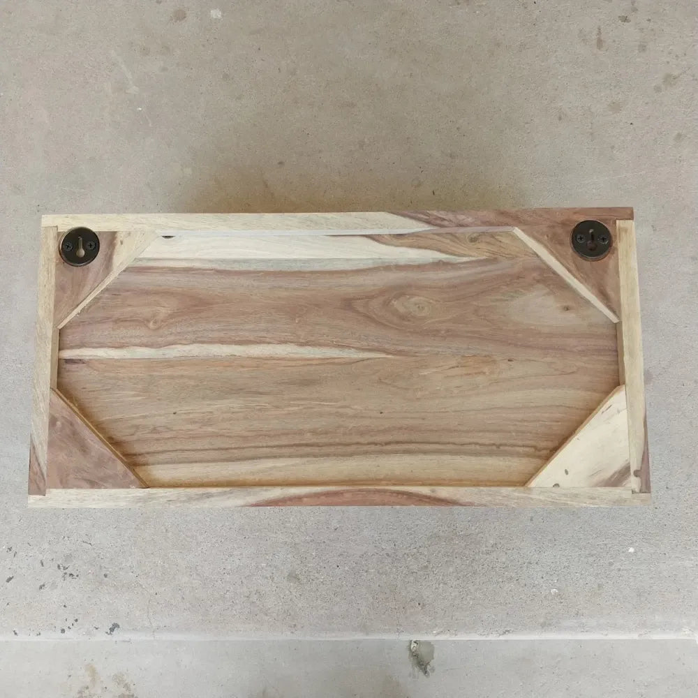 Noptiera suspendata din Lemn de salcam Maro L50xH25cm Amazonas