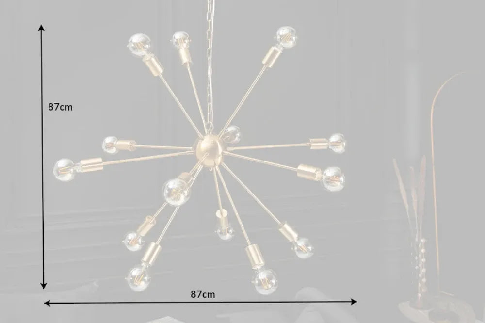 Lustra din Metal Auriu L87xH142cm SPUTNIK