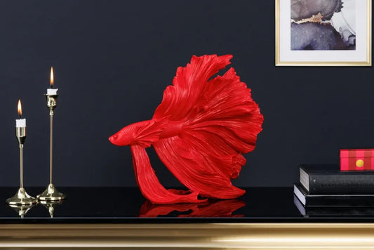 Statueta din Polirasina Rosu H36xL32cm Crowntail