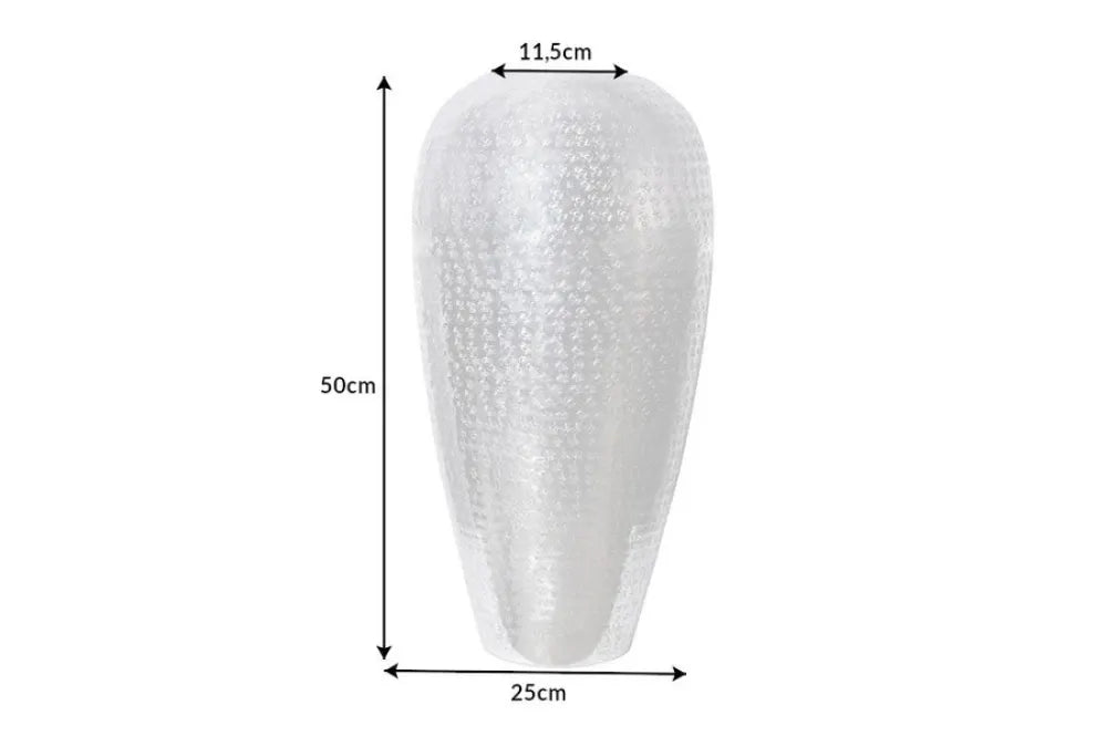 Vaza din Metal Argintiu D25xH50cm ORIENTAL