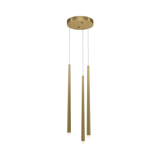 Lustra din Aluminiu Alama 19W 1550lm 4000k D26xH150cm Cascade