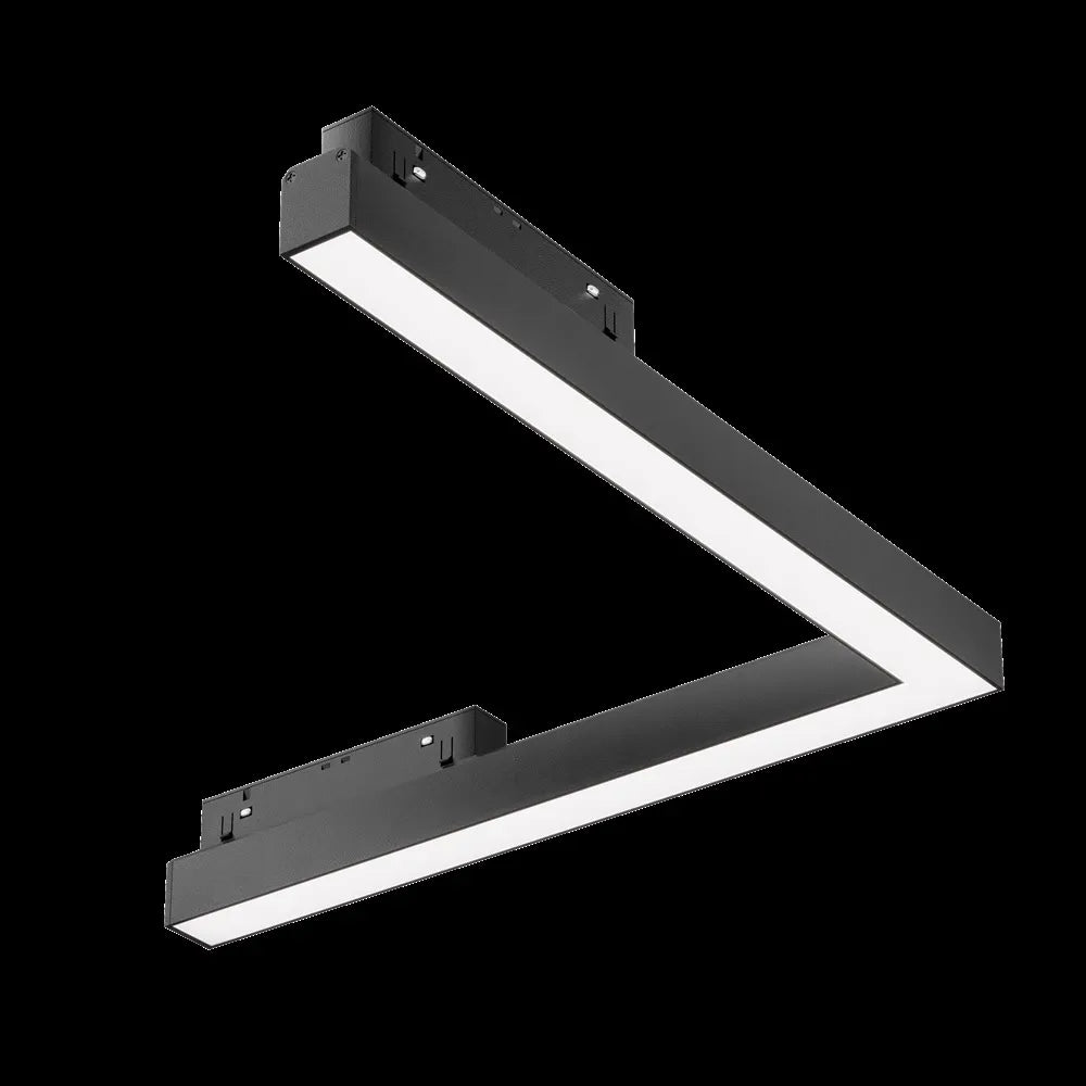 Spot dimabil pentru sina Exility incastrata din Aluminiu Negru H4xL30cm IP 20 24W 1280lm 3000-6000k Basis