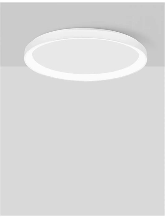 Plafoniera structura din Aluminiu Alb si abajur din Acrilic H6xL58cm IP20 50W 3134lm 2700k PERTINO