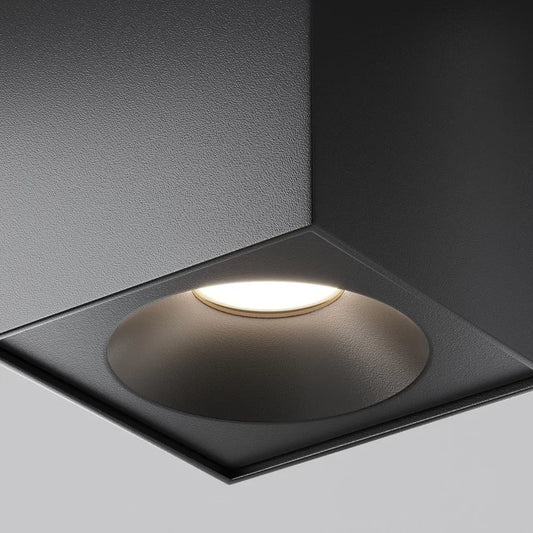 Spot aplicabil din Aluminiu Negru H11.5xL9cm IP 65 GU10 50W Zoom
