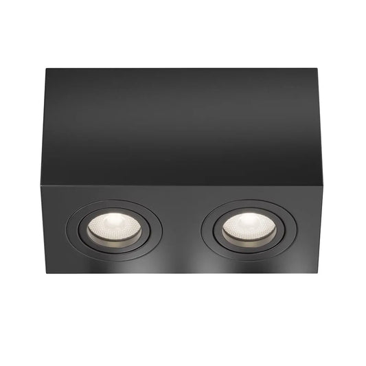 Spot aplicabil din Aluminiu Negru H11.5xL20cm IP 20 GU10 50W Atom