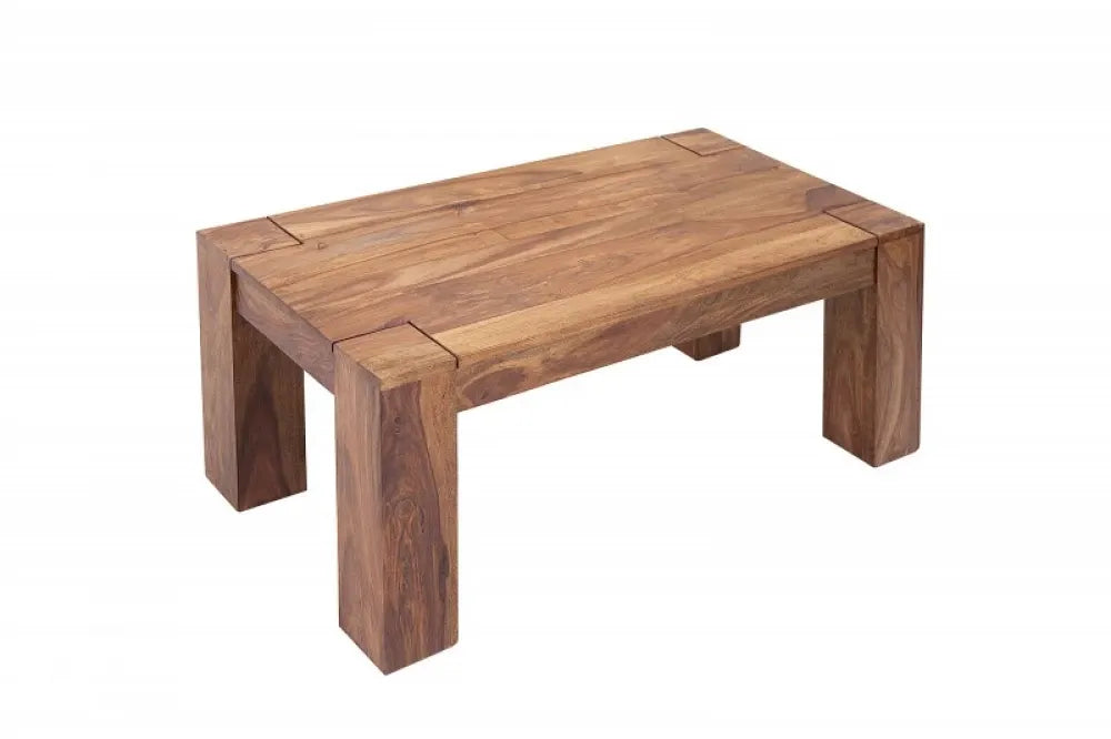 Masuta de cafea Dreptunghiulara din Lemn masiv de sheesham Maro L100xH40cm Makassar