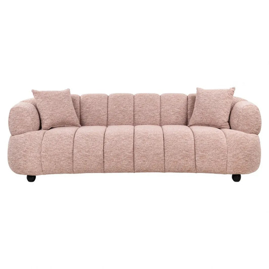 Canapea fixa tapitata cu Stofa Roz L227cm Amelia Richmond interiors