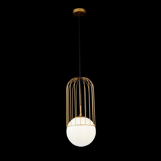 Pendul cu inaltime reglabila din Sticla Alb D20xH176cm Telford