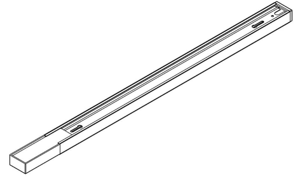 Sina Busbar trunkings Negru LED L200xH2cm