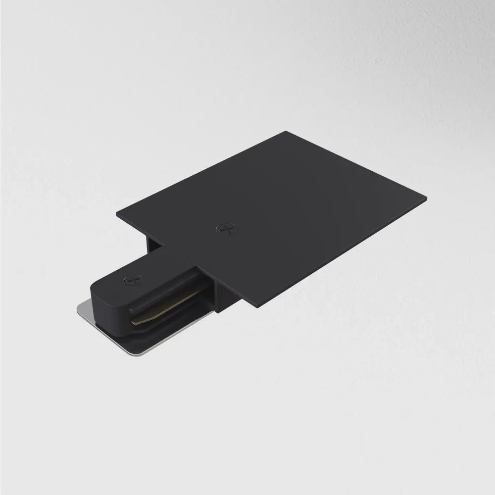 Element alimentare sina monofazata incastrata din Aluminiu Negru L12xH2cm Accessories for tracks Unity