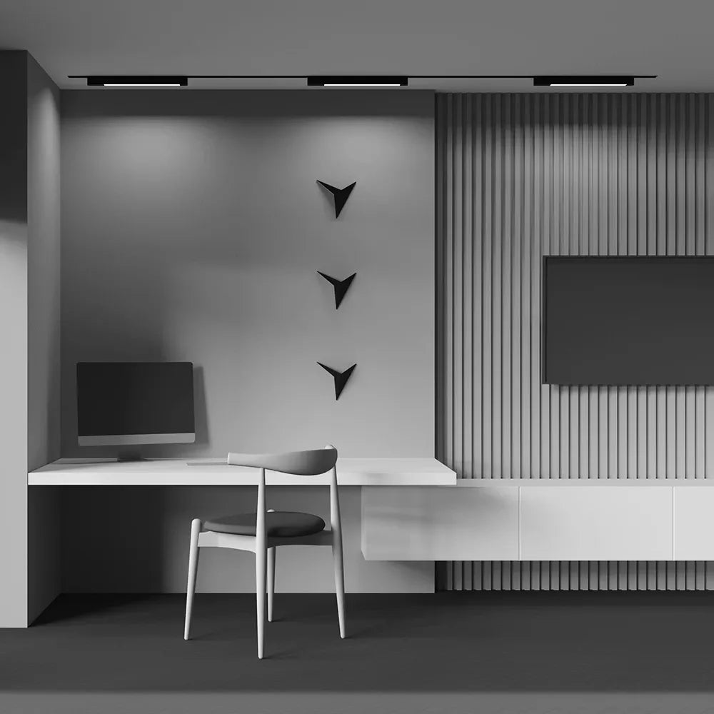 Spot pentru sina Unity din Aluminiu/Plastic Negru H4.6xL51cm 24W 1900lm 4000k Basis Rot