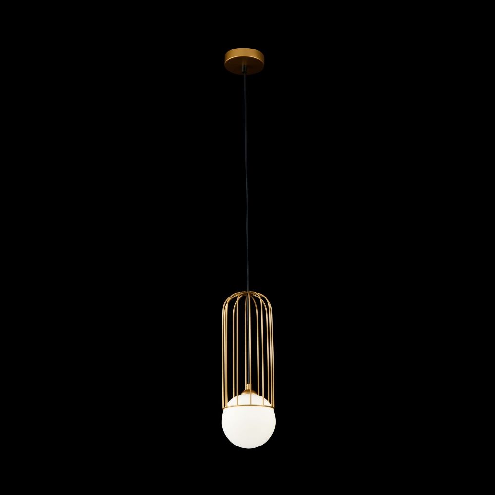 Pendul cu inaltime reglabila din Sticla Alb D12xH168cm Telford
