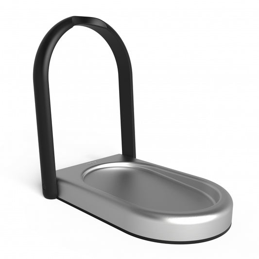 Suport pentru ustensile de bucatarie din Otel inoxidabil Gri Laydle L10xH14cm