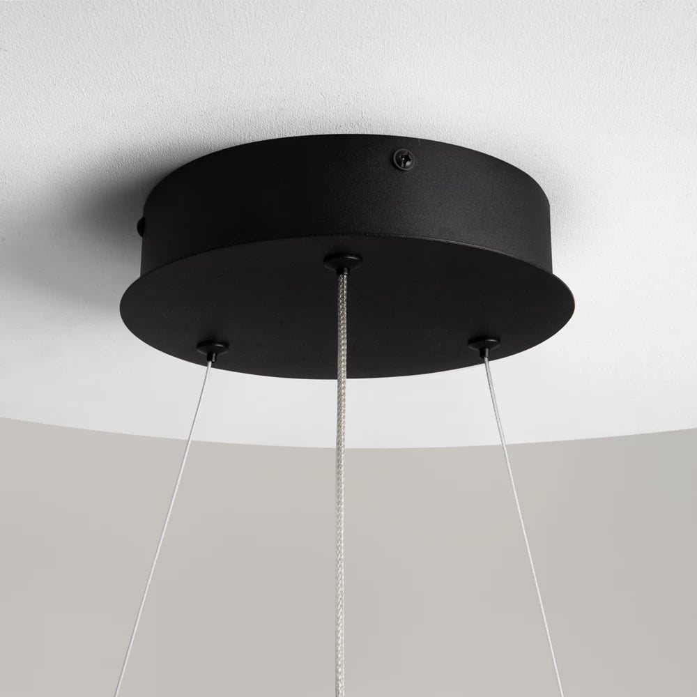 Lustra din Aluminiu Negru D60xH325cm 31W 1600lm 3000-4000k Curve