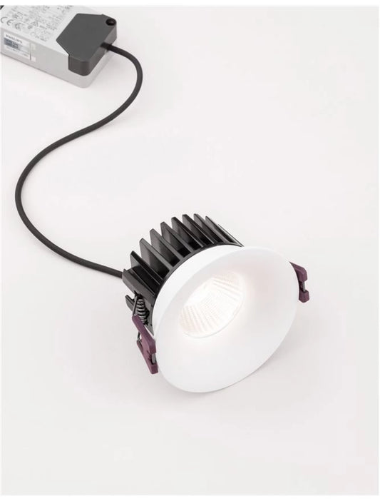 Spot incastrat din Aluminiu Alb H5.4xL8.5cm IP65 12W 720lm 3000k BLADE