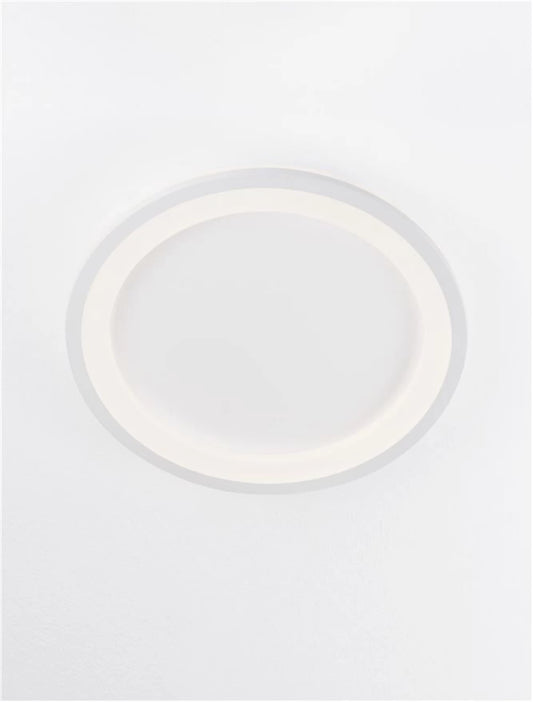 Plafoniera structura din Aluminiu Alb si abajur din Acrilic  H4.6xL37cm IP20 30W 2223lm 3000k OGGY