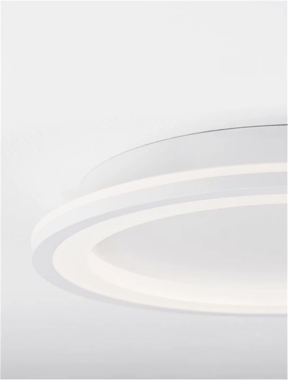 Plafoniera structura din Aluminiu Alb si abajur din Acrilic  H4.6xL37cm IP20 30W 2223lm 3000k OGGY