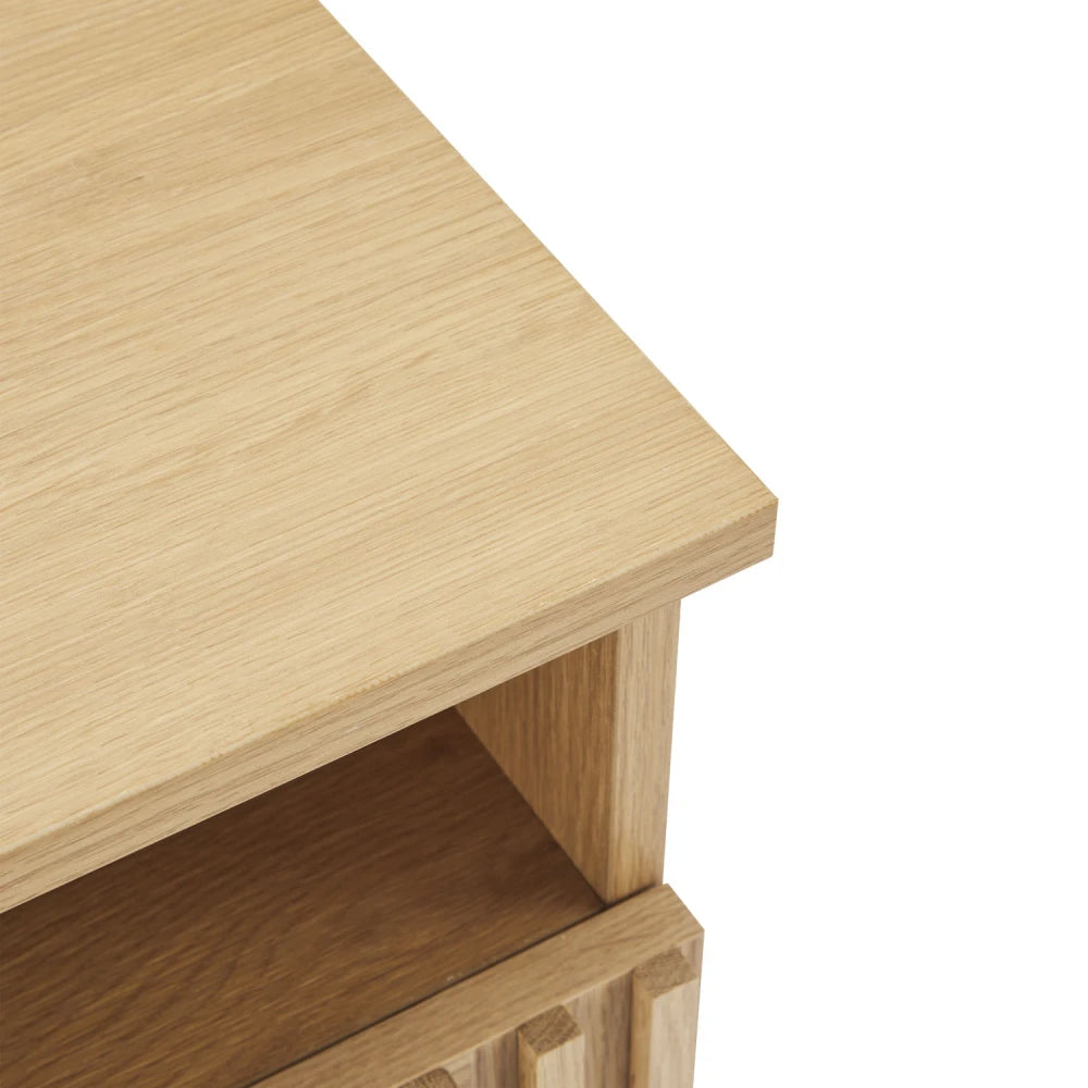 Noptiera cu sertar Lugano de culoare natural L45xH52cm