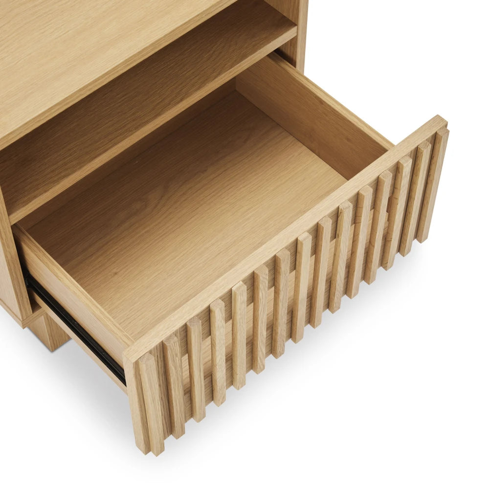 Noptiera cu sertar Lugano de culoare natural L45xH52cm