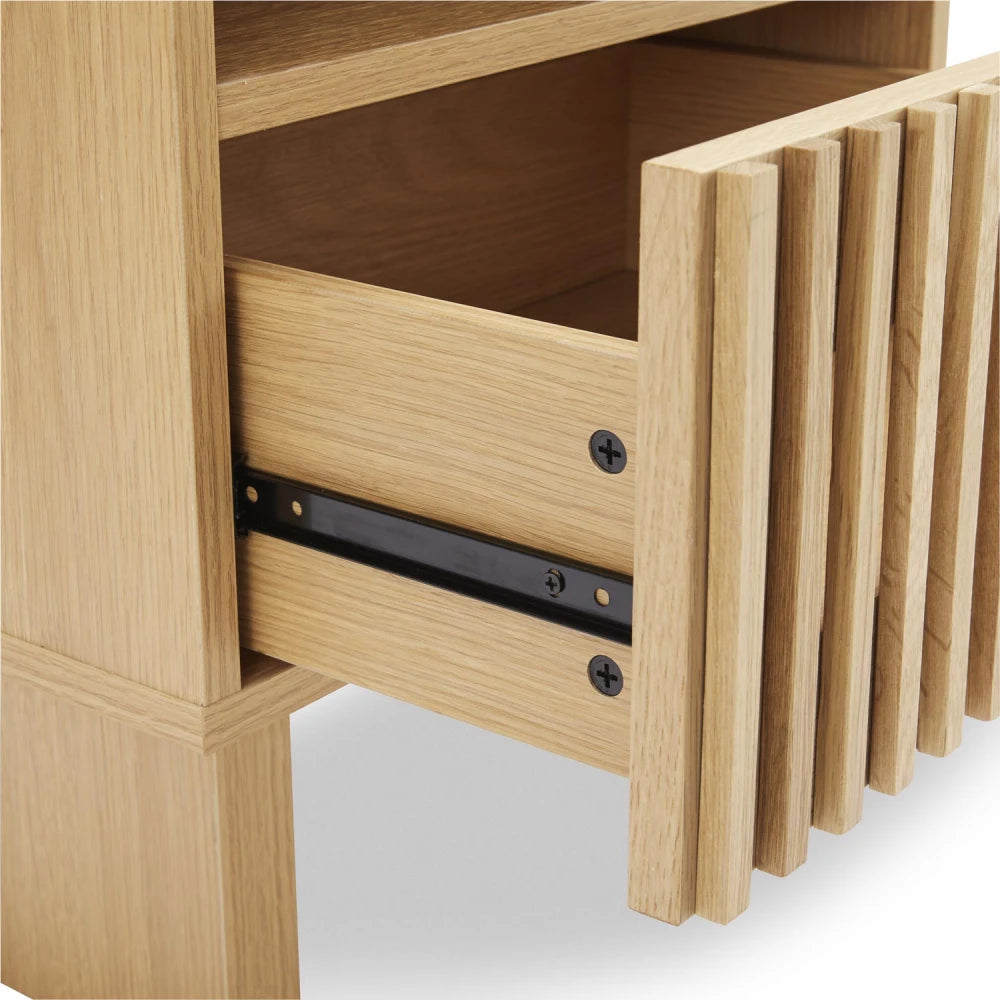 Noptiera cu sertar Lugano de culoare natural L45xH52cm