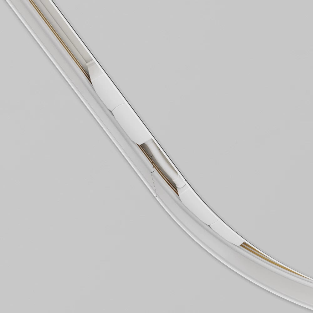 Conector de alimentare pentru conector semicerc Radius Exility din Plastic Alb