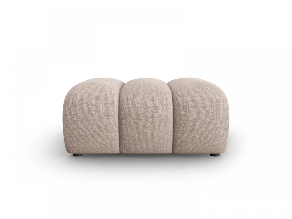 Puf tapitat cu Chenille Bej L92x95xH43cm Lupine
