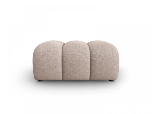 Puf tapitat cu Chenille Bej L92x95xH43cm Lupine