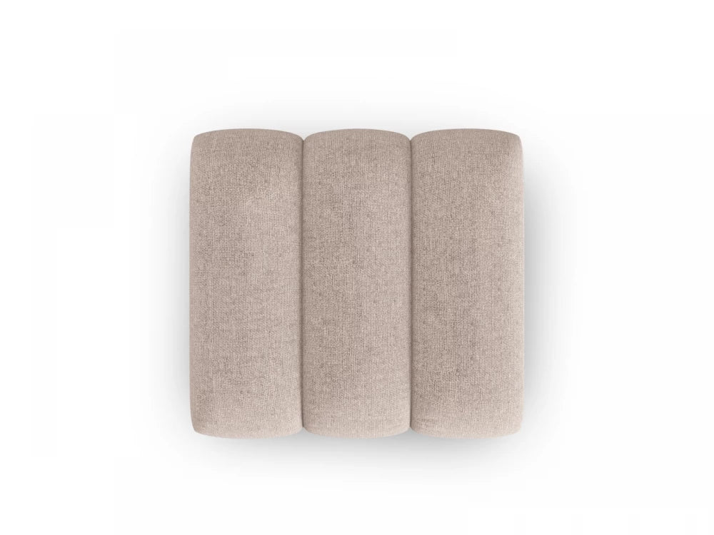 Puf tapitat cu Chenille Bej L92x95xH43cm Lupine
