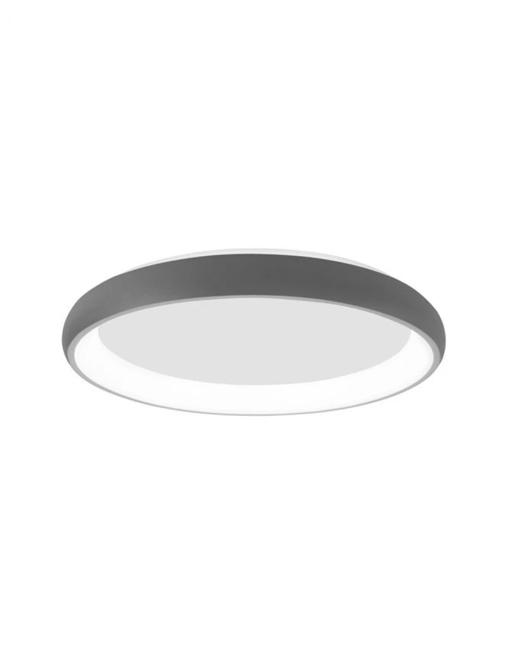 Plafoniera structura din Aluminiu Gri si abajur din Acrilic Alb H8.5xL61cm IP20 50W 2876lm 3000k ALBI