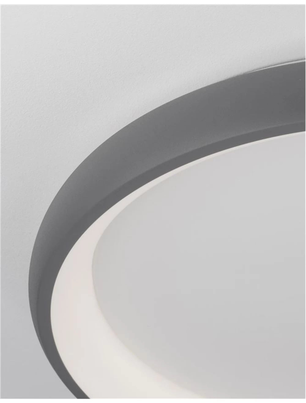 Plafoniera structura din Aluminiu Gri si abajur din Acrilic Alb H8.5xL61cm IP20 50W 2876lm 3000k ALBI