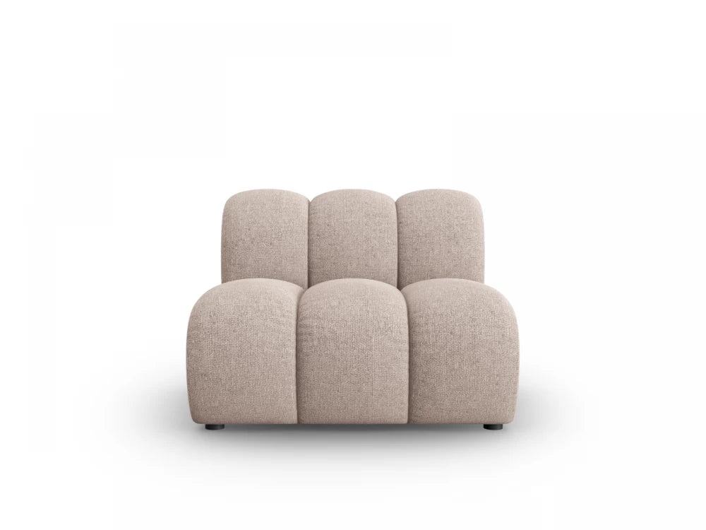 Modul fara brate tapitat cu Chenille Bej L92x95cm Lupine