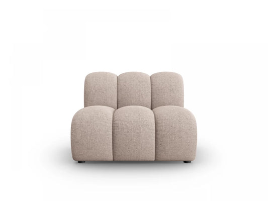 Modul fara brate tapitat cu Chenille Bej L92x95cm Lupine