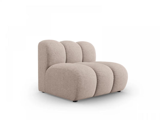 Modul fara brate tapitat cu Chenille Bej L92x95cm Lupine