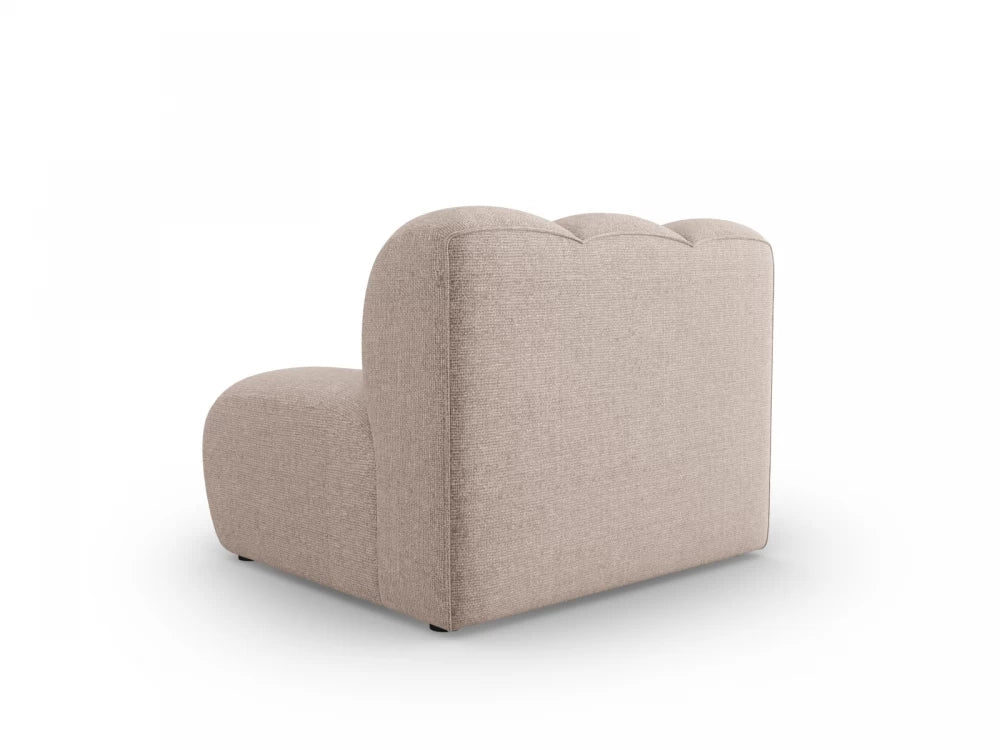 Modul fara brate tapitat cu Chenille Bej L92x95cm Lupine