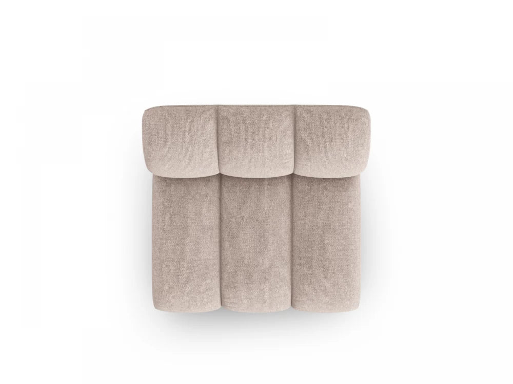 Modul fara brate tapitat cu Chenille Bej L92x95cm Lupine