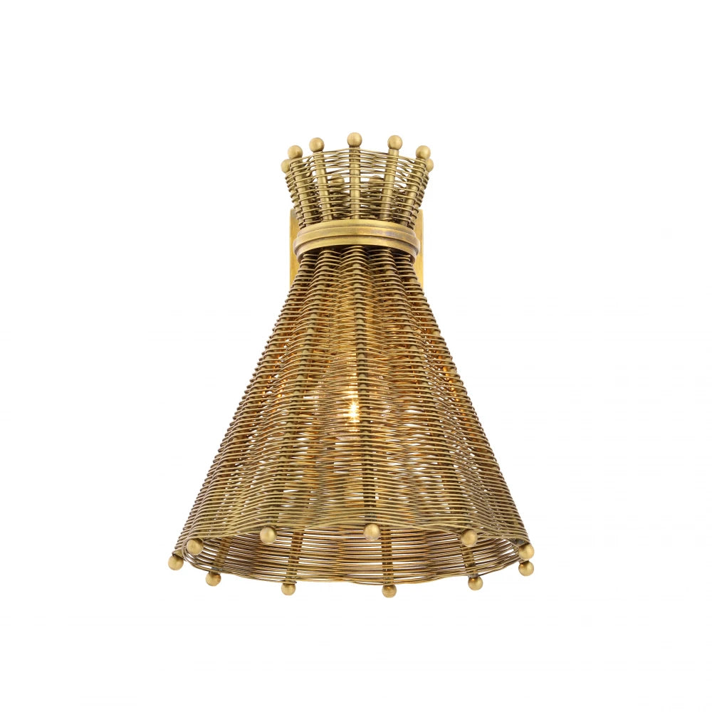Aplica de perete din Metal Alama H25.5xL21cm Kon Tiki Eichholtz