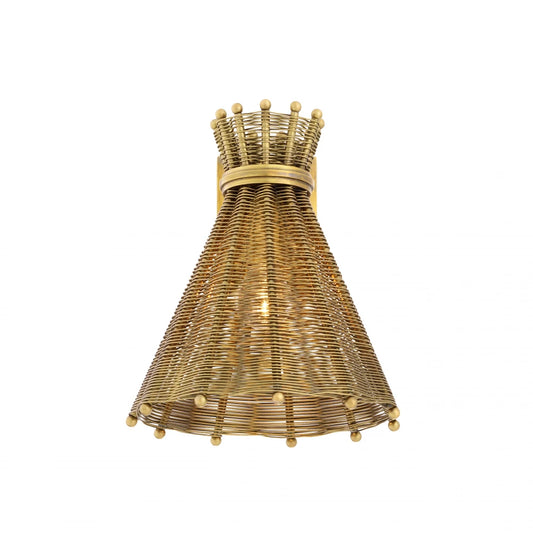 Aplica de perete din Metal Alama H25.5xL21cm Kon Tiki Eichholtz