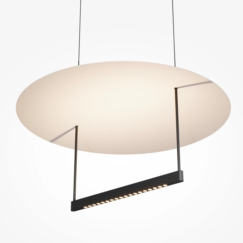 Lustra din Metal Negru/Alb H334.6xL37.7cm Ambience