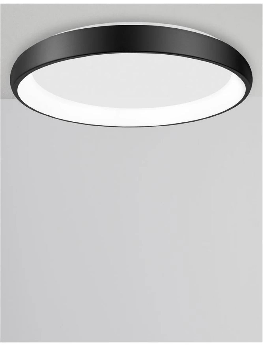 Plafoniera din Aluminiu Negru H8.5xL61cm IP20 50W 2876lm 3000k ALBI
