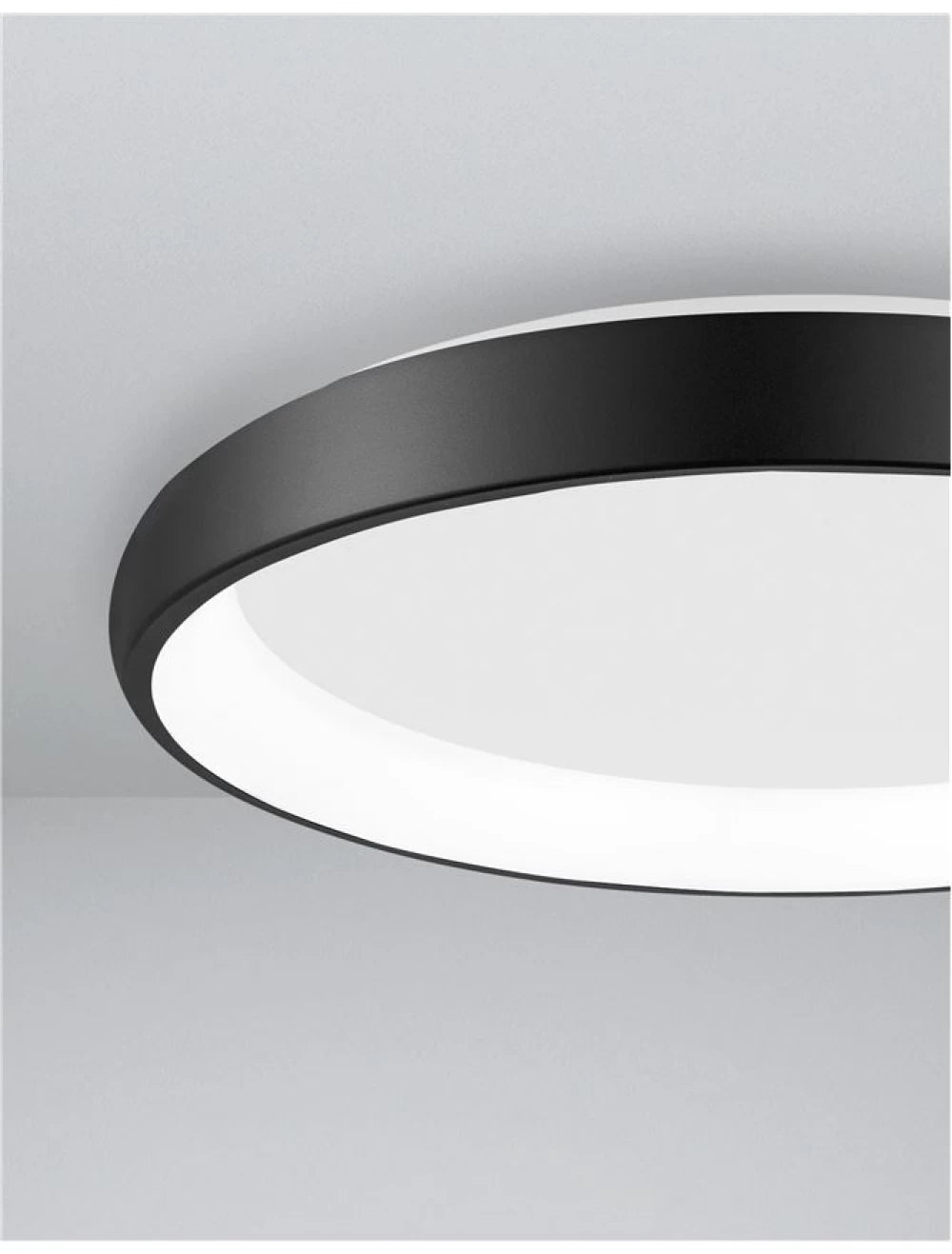 Plafoniera din Aluminiu Negru H8.5xL61cm IP20 50W 2876lm 3000k ALBI